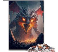 JigsawPuzzle 1000 Pieces for Adults Fury Dragon I Puzzle Made of Wood,Challenging DIY Brain Teaser, Perfect Family Game Or Decorative Gift 1000pcs(50x75cm)