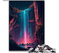 JigsawPuzzle 1000 Pieces for Adults Futuristic Waterfall Jigsaw Puzzle Made of cardboard,Fun at Home Activities, Birthday Present, Travel Gifts 1000pcs(26x38cm)