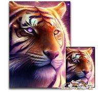 JigsawPuzzle 1000 Pieces for Adults Galactic Tiger Jigsaw Puzzles for Adults Perfect for Teenagers & Collectors, Ideal Home Decor & Travel Gift 50x75CM/19.68x29.52inch