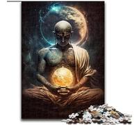 JigsawPuzzle 1000 Pieces for Adults Galaxy Art Buddha Jigsaw Puzzle Made of Wood,Family Activity Game for Teenager, DIY Home Decor Brain Teaser Gift 1000pcs(50x75cm)
