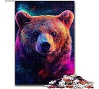 JigsawPuzzle 1000 Pieces for Adults Galaxy Brown Bear 1000Pc Adults Jigsaw Puzzle Family Interaction & Brain Challenge, Family Activity Challenge (Size 50x75cm)