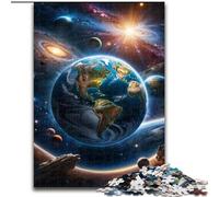 JigsawPuzzle 1000 Pieces for Adults Galaxy Fantasy Planet Puzzle Made of Wood,Family Fun Craft, Perfect for Birthdays, Holidays 1000pcs(50x75cm)