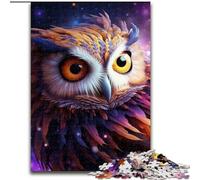 JigsawPuzzle 1000 Pieces for Adults Galaxy Owl Impossible Jigsaw Puzzles for Adults Family Interactive Game, Ideal for Teenagers, Brain Teaser Gift (Size 26x38cm)