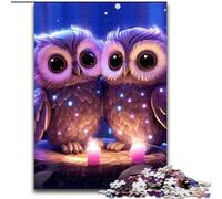 JigsawPuzzle 1000 Pieces for Adults Galaxy Owl Jigsaw Made of cardboard,for Teenagers & Family Fun - DIY Brain Teaser Game Gift 1000pcs(26x38cm)
