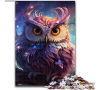 JigsawPuzzle 1000 Pieces for Adults Galaxy Owl Puzzles for Adults size 50x75cm Relaxing Entertainment, Home Decor