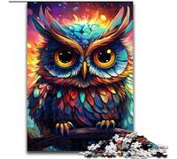 JigsawPuzzle 1000 Pieces for Adults Galaxy Owl Wooden Puzzles size50x75cm Brain Teaser Game for Teenagers, Perfect