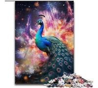JigsawPuzzle 1000 Pieces for Adults Galaxy Peacock cardboard Jigsaw Puzzles for Adults for Teenagers Challenging Toy Games (Szie 26x38cm)