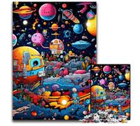 JigsawPuzzle 1000 Pieces for Adults Galaxy Planet cardboard Jigsaw Ideal for Lover, Perfect Christmas, New Year, Valentine's Gift 26X38CM/10.23x14.96inch