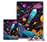 JigsawPuzzle 1000 Pieces for Adults Galaxy Planet cardboard Jigsaw Puzzles 26x38 cm Perfect for Halloween, Christmas, Birthday Gift