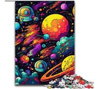 JigsawPuzzle 1000 Pieces for Adults Galaxy Planet Difficult Puzzles for Adults Ideal for Lover, Perfect Christmas, New Year, Valentine's Gift size : 38x26cm