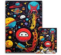 JigsawPuzzle 1000 Pieces for Adults Galaxy Planet Wooden Jigsaw Ideal for Lover, Perfect Christmas, New Year, Valentine's Gift 50x75CM/19.68x29.52inch