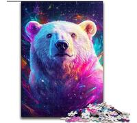 JigsawPuzzle 1000 Pieces for Adults Galaxy Polar Bear Puzzle Challenging DIY Art for Enthusiasts, for Relaxation (size : 26x38cm)
