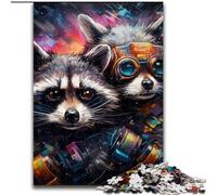 JigsawPuzzle 1000 Pieces for Adults Galaxy Raccoon Jigsaw Perfect for Teenagers & Family Fun, for Birthdays (size : 26x38cm)