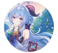 JigsawPuzzle 1000 Pieces for Adults Genshin Impact Ganyu 1000 Pieces Round Puzzle Gifts Educational Activity for Cognitive Skills Cognitive Skill Improvement 67.5x67.5cm