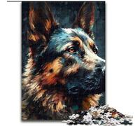 JigsawPuzzle 1000 Pieces for Adults German Shepherd Dog cardboard Jigsaw Puzzles for Adults size 26x38cm Family Activity, Brain Teaser, Home Decor