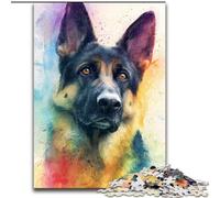 JigsawPuzzle 1000 Pieces for Adults German Shepherd Puzzles for Adults 26X38CM for Holidays, Birthdays, And Family Game Nights