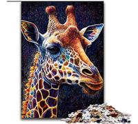 JigsawPuzzle 1000 Pieces for Adults Giraffe Ink Painting Jigsaw Made of Wood,Relaxing Entertainment, Home Decor 1000pcs(50x75cm)