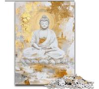 JigsawPuzzle 1000 Pieces for Adults Golden Buddha Statue Puzzle Challenging Brain Teaser, Family Activity, Home Decor, (size 26x38cm)