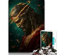 JigsawPuzzle 1000 Pieces for Adults Golden Fantasy Jesus,Help The Brain Exercise Addictive Toys to Cultivate Patience Perfect Decoration 50x75cm