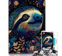 JigsawPuzzle 1000 Pieces for Adults Golden Sloth,Decompressing Intellectual Educational Toy Is Ideal As Gifts for The Whole Family 75x50cm