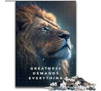 JigsawPuzzle 1000 Pieces for Adults Greatness Motivation Impossible Jigsaw Puzzles for Adults for Birthdays, Holidays, Space Party Decorations (Size 50x75cm)