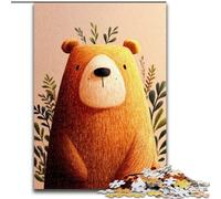 JigsawPuzzle 1000 Pieces for Adults Happy Bear, Help The Brain Exercise Addictive Toys to Cultivate Patience Perfect Decoration (Size 50x75cm)