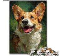 JigsawPuzzle 1000 Pieces for Adults Happy Corgi Jigsaw Puzzles for Adults 1000 An for Christmas Or Birthdays (size 26x38cm)