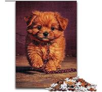 JigsawPuzzle 1000 Pieces for Adults Happy Puppy, Game Toys Every Piece Is Unique - Challenging Family Fun Game for for Age 14 (Size 50x75cm)