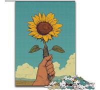 JigsawPuzzle 1000 Pieces for Adults Holding A Rose Educational Family Game Is Ideal As Gifts for The Whole Family for 14+ (size 26x38cm)
