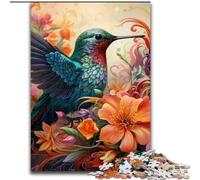 JigsawPuzzle 1000 Pieces for Adults Hummingbird Art Made of Wood, Making It A Great Gift for Family Fun 50x75cm An for Christmas Or Birthdays