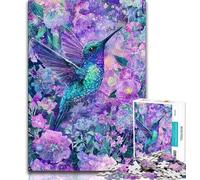 JigsawPuzzle 1000 Pieces for Adults Hummingbird,Help The Brain Exercise Addictive Toys to Cultivate Patience Perfect Decoration 75x50cm