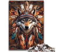 JigsawPuzzle 1000 Pieces for Adults Indian Wolf Help The Brain Exercise Addictive Toys to Cultivate Patience Suitable for Couples 50x75cm