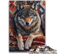 JigsawPuzzle 1000 Pieces for Adults Indian Wolf Toys Educational Games Stress Relieving Suitable for Desktop Decoration 50x75cm