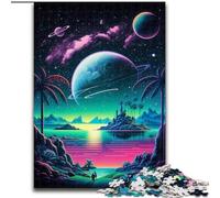 JigsawPuzzle 1000 Pieces for Adults Island in The Sea Made of Wood, Perfect Christmas & New Year Gift, 50x75cm An for Christmas Or Birthdays