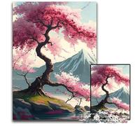 JigsawPuzzle 1000 Pieces for Adults Japanese Cherry Blossoms Jigsaw Puzzles for Adults Adult Game Gift Family Interactive Game Brain Challenge Gift 50x75CM/19.68x29.52inch