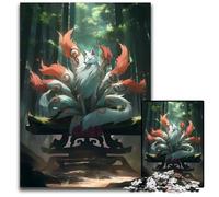 JigsawPuzzle 1000 Pieces for Adults Japanese Kitsune Zen Fox Paper Puzzles for Birthdays Holidays Best for Christmas 1000 PCS(38x26cm)