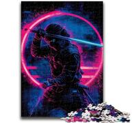 JigsawPuzzle 1000 Pieces for Adults Japanese Neon Ninja Learning Educational Toys Unique Home Decor And Gifts for 14+ 50x75cm