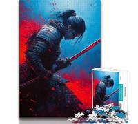 JigsawPuzzle 1000 Pieces for Adults Japanese Ninja,Help The Brain Exercise Addictive Toys to Cultivate Patience Perfect Decoration 38x26cm