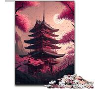 JigsawPuzzle 1000 Pieces for Adults Japanese Style Temple Jigsaw Made of cardboard,Gift for Men And Women, Daily & Special Occasion 1000pcs(26x38cm)