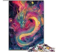 JigsawPuzzle 1000 Pieces for Adults Japanese Wave Dragon, Challenging Game Toys Wall Decoration Unique Birthday And Xmas Gifts (Size 50x75cm)