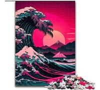 JigsawPuzzle 1000 Pieces for Adults Japanese Waves Puzzles for Adults size 26x38cm Ideal for Teenagers & Collectors, Travel Gift, Family Activity