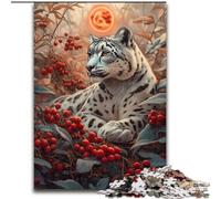 JigsawPuzzle 1000 Pieces for Adults Jungle Leopard, Family Game Stress Reliever Difficult Challenge A Work of Art for Ages 14+ (size 26x38cm)