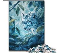 JigsawPuzzle 1000 Pieces for Adults Jungle Leopard, Family Game Stress Reliever Difficult Challenge A Work of Art for Ages 14+ (size 50x75cm)