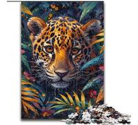 JigsawPuzzle 1000 Pieces for Adults Jungle Leopard, for 14+ Challenging Game As A Gift for The Whole Family And Friends (Size50x75cm)