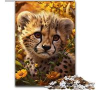 JigsawPuzzle 1000 Pieces for Adults Jungle Leopard Jigsaw Challenging Brain Teaser, Family Activity, Home Decor, (size 26x38cm)