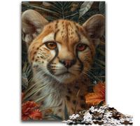 JigsawPuzzle 1000 Pieces for Adults Jungle Leopard Learning Educational Toy for Is Ideal As A Gift for The Whole Family 50x75cm
