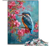 JigsawPuzzle 1000 Pieces for Adults Kingfisher Bird,Help The Brain Exercise Addictive Toys to Cultivate Patience Wall Decoration 38x26cm