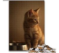 JigsawPuzzle 1000 Pieces for Adults Kitten, Family Game Stress Reliever Difficult Challenge A Work of Art for Ages 14+ (size 26x38cm)