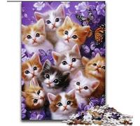 JigsawPuzzle 1000 Pieces for Adults Kitten, Suitable for People Aged 14 And Above Challenging To Complete But Fun And Humorous Great Gift (size 26x38cm)