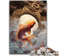 JigsawPuzzle 1000 Pieces for Adults Koi Fish, Challenging Game Toys Wall Decoration Unique Birthday And Xmas Gifts 50X75CM